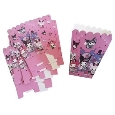 Imagem de Caixa de doces Hello Pink Cat Caixa de pipocas para festa de aniversário rosa Kity Lanche Caixa de Doces Decorações de Recipientes de Biscoitos Presentes para Crianças Adultos Festa de Aniversário