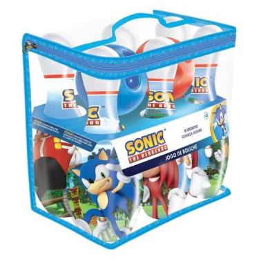 Imagem de Jogo De Boliche Infantil Sonic 6 Pinos - Líder 3573 - Lider