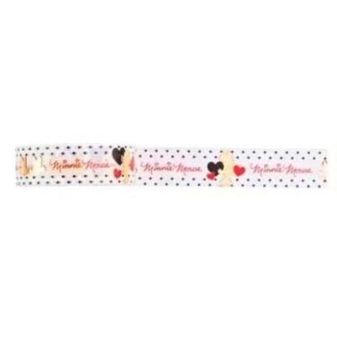 Imagem de Fita Adesiva Washi Tape Mickey Mouse 15mm X 5m - Molin, Branco.