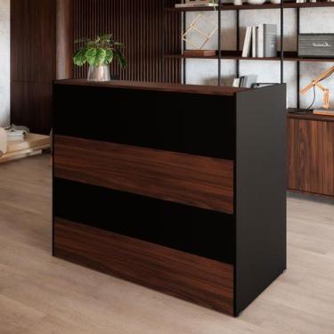 Imagem de Balcão Atendimento Recepção Consultório 120 cm x 110 cm F5 - F5 Office