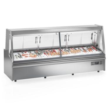 Imagem de Balcão Frigorífico Peixaria Standard Gapx300a Gelopar Expositor De Peixes Inox 220v