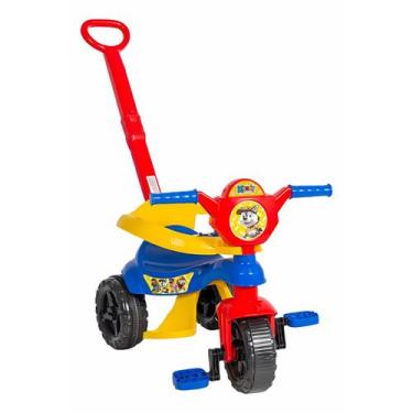 Imagem de Triciclo Infantil Baby Dog Com Haste Removivel Pedal Protecao E Suport