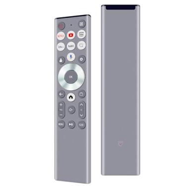 Imagem de Beyution Controle remoto de voz de substituição ERF6E80H adequado para Smart TV Hisense 55U6N 55U7N 55U8N 65U6N 65U7N 65U8N 75U6N 75U7N 75U8N 85U6N 85U8N 100U8N, com teclas retroiluminadas