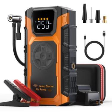 Imagem de Compressor de ar Jump Starter + 5000A 12V para carro Featou