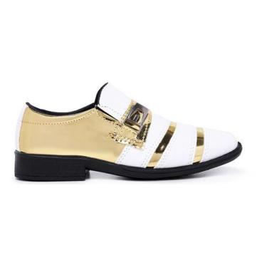 Imagem de Sapato Social Infantil Verniz Brilhoso Festa Casamento Pajem - Schiare