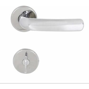 Imagem de Fechadura Para Banheiro - 40Mm - Cromada - Com Chave - Arouca