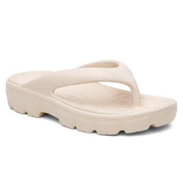 Imagem de chinelo Tamanco Feminino Eva nuvem Ortopedico sporão comforto e leveza (bege, BR, Adulto, Numérico, 38)