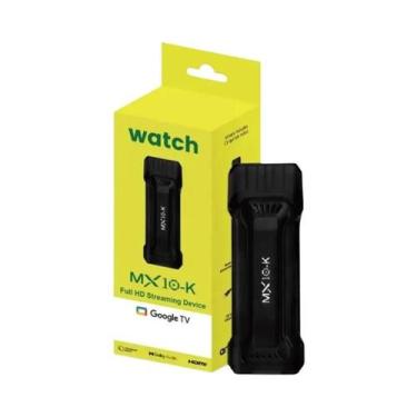 Imagem de Pen Drive Android 4K MX10-K Android 14 Google TV Dual Wifi Controle Re