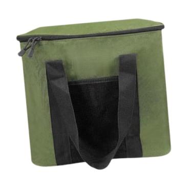 Imagem de Baoblaze Bolsa de armazenamento para acampamento, bolsa organizadora para acampamento, portátil para ventilador de turbina, resistente para viagens e, Verde