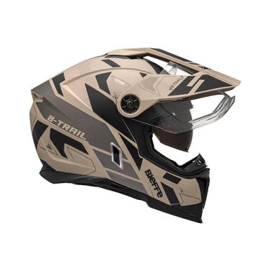Imagem de Capacete Masculino Bieffe B-Trail Conquest Bege Fosco Moto (58)