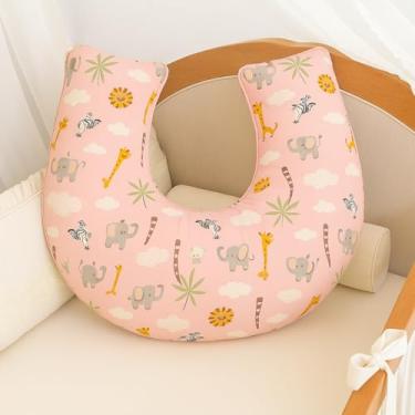 Imagem de Almofada de Amamentação Laço Algodão Filho Grande com Zíper Lavável (Rosa)