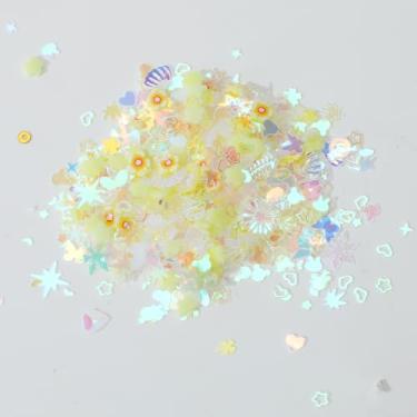 Imagem de Fatias luminosas de argila de polímero que brilham no escuro fatias de arte de unhas fatias de argila 3D minúsculas argila de polímero cabochão para artesanato faça você mesmo resina unhas scrapbook