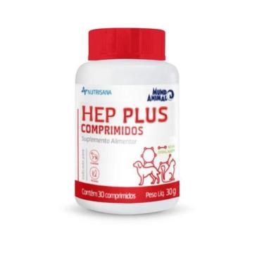 Imagem de Hep Plus Nutrisana Suplemento Alimentar Cães e Gatos 30cpr - Mundo Ani