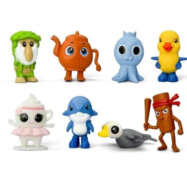 Imagem de 8Pcs Italian Brainrot Action Figures,Tralalero Travala Toy Set Tralalero Travala,Tung Tung Tung Sahur, Brr Brr Patapim - Brainrot fidget Toys,Decorations Gifts for Office Room Figurine Decor (8PCS-B)