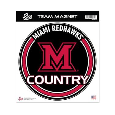 Imagem de Rico Industries NCAA Miami of Ohio Redhawks Ímã redondo padrão de 20 cm