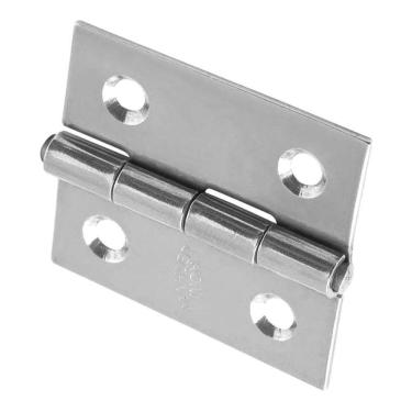 Imagem de Dobradiça Aço Inox 4 Furos 28X 53 X 0,8Mm Multi Uso Geral