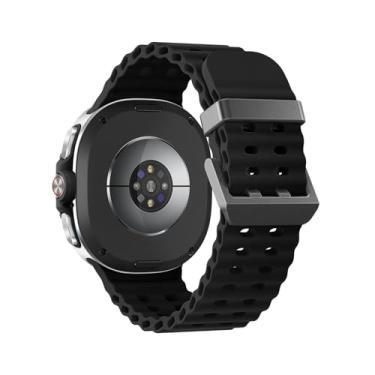 Imagem de Pulseiras esportivas Ocean compatíveis com Samsung Galaxy Watch 8 de 40 mm e 44 mm/8 Classic de 46 mm, sem lacunas, para Galaxy Watch 8 Classic/ 8 para homens e mulheres