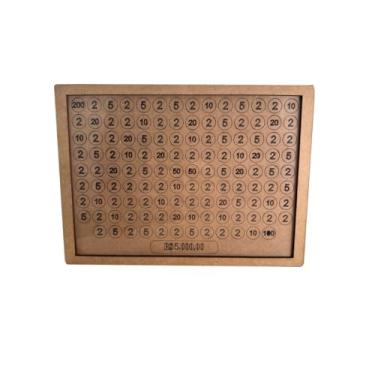 Imagem de Caixa Cofre Desafio 10 Mil/5 Mil/1 Mil - Cofrinho MáGico Para PoupançA Em Com Caneta, MéTodo De Economia(5 MIL LISO)