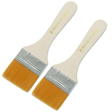 Imagem de Unlorspy 12 pincéis duráveis de 4,9 cm, ferramenta de pintura de cerdas macias, pincéis pequenos, ferramenta de pintura de cerdas de nylon para paredes/retoque/armários/cercas