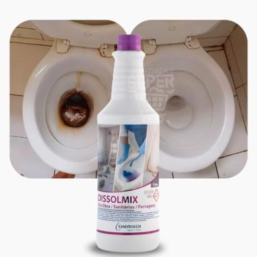 Imagem de Dissolmix Limpa Vaso Sanitário, Remove Manchas e Marca D'água, 1 Litro