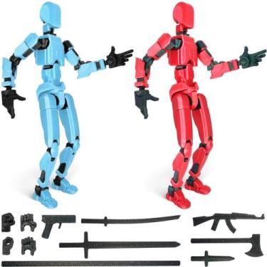 Imagem de Figura de ação Guwewu Robot impressa em 3D com articulação completa