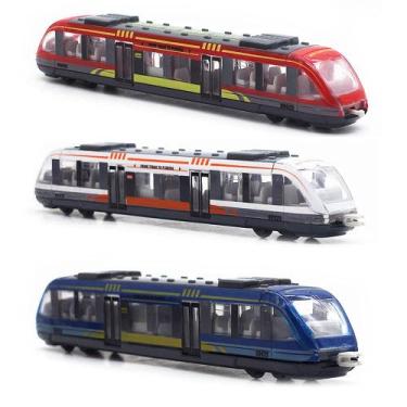 Imagem de Conjunto de trem de brinquedo OTONOPI High Speed Locomotive Die Cast K