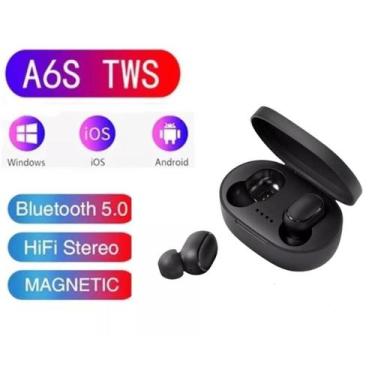 Imagem de Fone De Ouvido Sem Fio Bluetooth A6s Compativel com Android iOS
