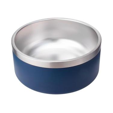 Imagem de HOMELIFE Tigela Comedouro para Cães NT-11 64oz Pet Azul, Resistente, Portátil, Fácil de Limpar, Ideal para Água e Ração, Uso Diário, Passeios e Viagens