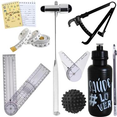 Imagem de Kit Itens Fisioterapia Goniometro Martelo Buck - Love Saude, ITENS FIS