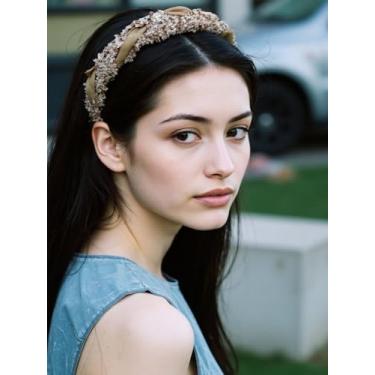 Imagem de Bandanas enfeitadas de cristal e contas – Acessórios elegantes para ocasiões especiais e eventos