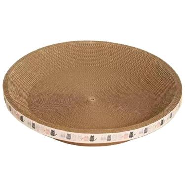 Imagem de ＡＷＨＡＯ Arranhador de papelão para felinos, cama para descanso, almofada de arranhar interna, 40cm x 9cm
