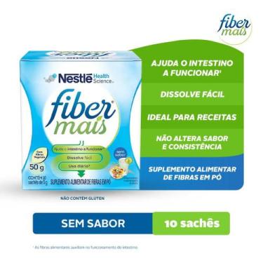 Imagem de Suplemento alimentar de fibras FiberMais Sem Sabor 50g - FIBER MAIS