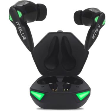 Imagem de Fone Gamer Bluetooth 5.3 Sem Fio Preto Com Led