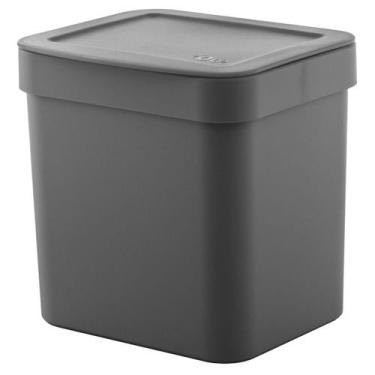 Imagem de Lixeira Trium 2,5L Chumbo Fechado - Ou
