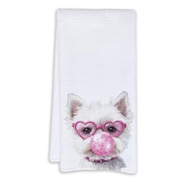 Imagem de Cabana Bro Toalhas de mão West Highland White Terrier, presentes de banheiro, presentes Westie para mulheres, toalhas de mão decorativas engraçadas Westie para crianças, banheiro, spa, dormitório, 40
