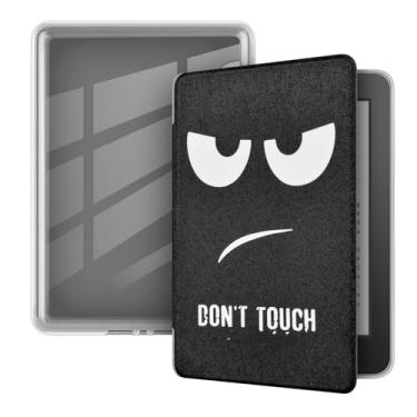 Imagem de Akacy Capa macia transparente com padrão pintado para Kindle 17.3 cm paperwhite (11ª geração - edição 2021), capa protetora leve para Kindle edição 2021 11ª geração e-reader (11)