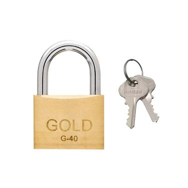 Imagem de Cadeado 40mm Latão Gold Gcc200005