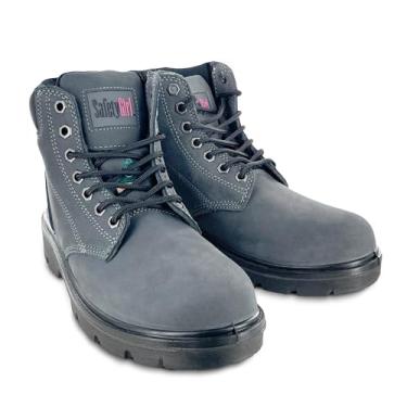 Imagem de Bota de trabalho feminina Somerset | Botas de trabalho femininas impermeáveis de 15 cm | Sapatos de segurança contra riscos elétricos PR - Sapatos de segurança femininos com forro de couro e sintético