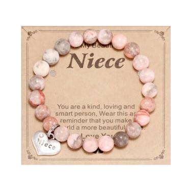 Imagem de HUTIMY Pulseira de sobrinha da tia tia feminina, joias exclusivas, presentes de aniversário de 18 anos para sobrinha