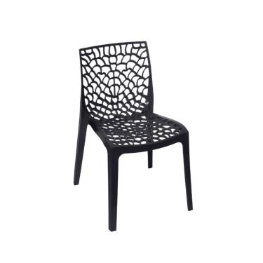 Imagem de Cadeira Gruvyer em Polipropileno Preta Or Design