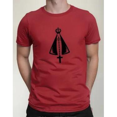 Imagem de Camisa Camiseta Adulto Masculina Feminina Algodão Nossa Senhora Aparec
