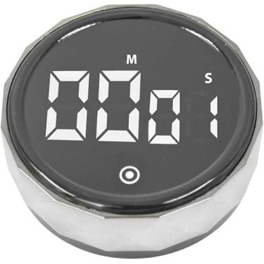 Imagem de Timer Digital Magnético com Display LED – Controle por Rotação, Alarme com 3 Volumes, Para Treinos, Estudos e Culinária