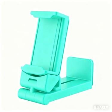 Imagem de Suporte de telefone para aparelhos de avião para uso em voo, suporte universal de bolso com rotação de 360 graus para visualização com as mãos livres, acessório essencial de viagem de avião (verde)