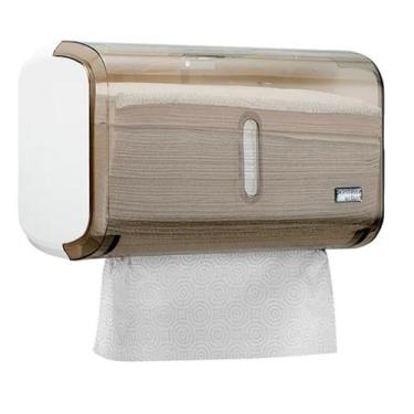 Imagem de Dispenser Suporte De Papel Interfolha Ou Papel Toalha Fume - PREMISSE