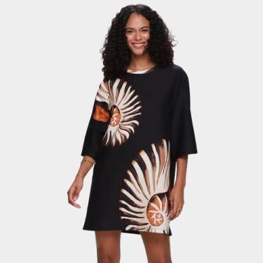 Imagem de Vestido Tshirt Farm Big Amonita, Preto, P