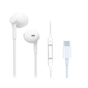 Imagem de Fone de Ouvido Premium USB-C, Anti-Ruído (99,15%), Cabo de Tecido, Áudio HD; compatível com Samsung, LG e Smartphones Tipo-C, para Música e Chamadas - 1ª Geraçao.