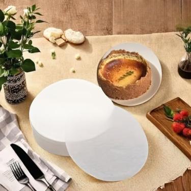 Imagem de 50/100 peças de assadeira redonda (15 cm), utensílios antiaderentes, ótimos para tortas de queijo, bolos, biscoitos, pão, fritadeiras a ar, forno holandês