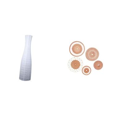 Imagem de Whtkoph Abajur Minimalista em Rattan Trançado. Peça de Parede única. Arte Decorativa Ideal para Quartos de Hotel, Etc.