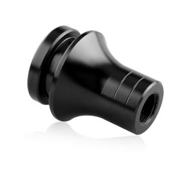 Imagem de ZNDAW Retentor de bota de manípulo de câmbio de carro, M12 × 1,25 adaptador de bota de alavanca de câmbio manual de alumínio, retentor de alavanca de câmbio à prova d'água para veículos de transmissão