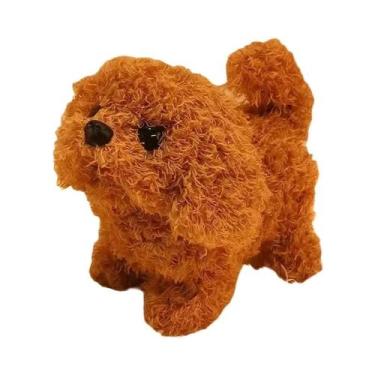 Imagem de Brinquedo Interativo Para Bebês Cachorro De Pelúcia Que Anda, Late E A